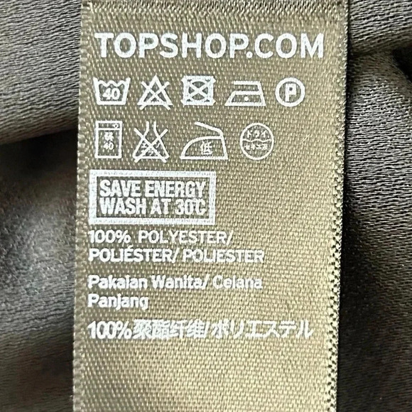 Topshop Wide Leg Pants High Waisted Cropped Pleated Palazzo Black Size 4 NWT - Picture 10 of 15